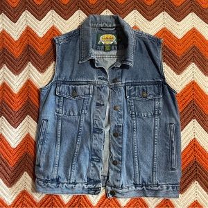 Vintage Cabelas women’s denim vest